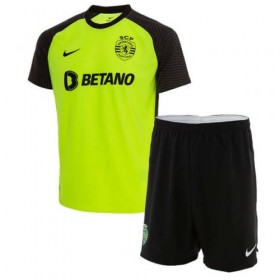 Koszulka Sporting CP Dziecięcy Wyjazdowe Stroje Piłkarskie 2021/22 Krótki Rękaw